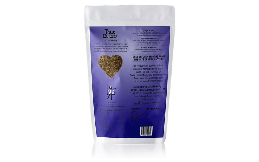 True Elements Roasted Chia    Pack  500 grams
